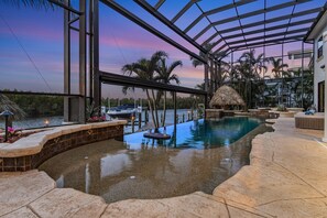 A heated pool