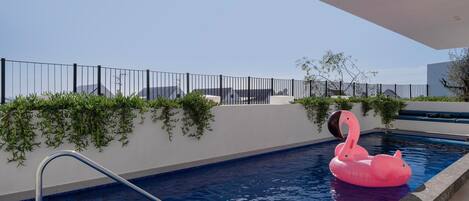 A heated pool