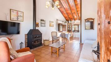 TV, fireplace, ping pong