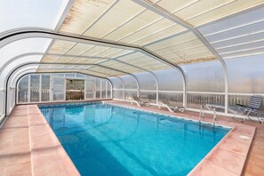 A heated pool