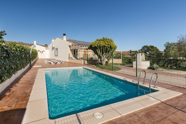 A heated pool