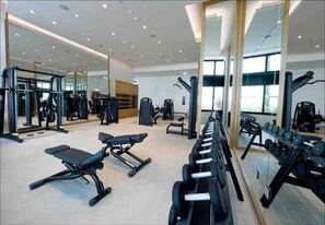 Fitness facility - 1BR ADDRESS BEACH RESIDENCE, HIGH FLOOR (Dubai)