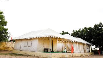 Deluxe Tent, Desert View | 1 bedroom, desk, laptop workspace