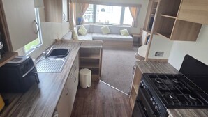Unclassified image, 4 of 11, button - Steve caravan Sleeps 6 with Free Parking (Rhyl)