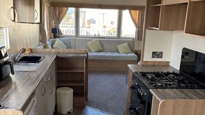 Unclassified image, 5 of 11, button - Steve caravan Sleeps 6 with Free Parking (Rhyl)