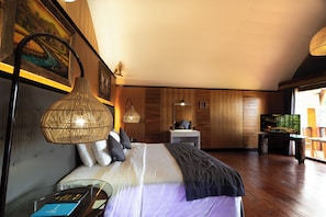 Quarto casal luxo, 1 cama de casal | Roupas de cama premium, frigobar, cofres nos quartos, cortinas blackout