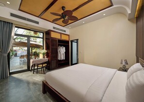 Deluxe Double Room, Bathtub, Pool View | View from room - Victory Homestay  (Ninh Binh)