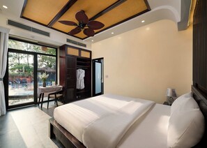 Deluxe Room, Balcony, Pool View | View from room - Victory Homestay  (Ninh Binh)
