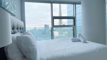 Apartamento Royal, vistas a la ciudad | 1 dormitorio, wifi gratis, ropa de cama