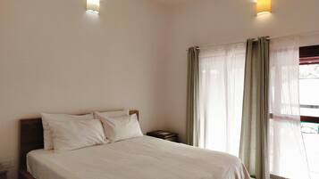 Individually decorated, individually furnished, desk, blackout curtains