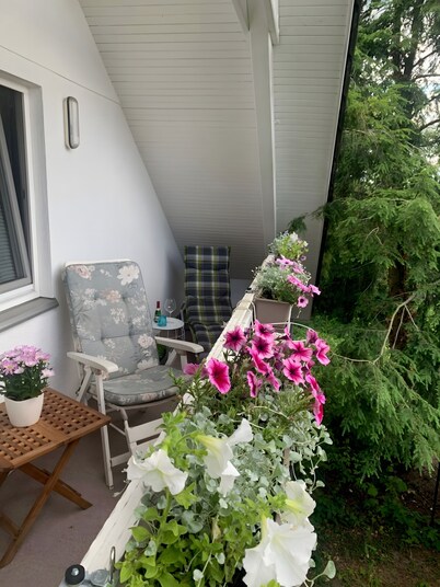 Apartamento 'Ferienwohnung Im Ländlichen Raum' con balcón y Wi-Fi
