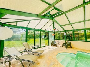 A heated pool