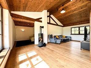TV, fireplace - Vacation apartment "Bird's Nest" (Oberstaufen)