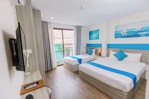 Deluxe Double or Twin Room, Balcony | Premium bedding, minibar, laptop workspace, soundproofing