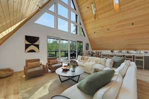TV, fireplace, offices