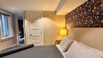 1 dormitorio, tabla de planchar con plancha, cuna de viaje y wifi gratis