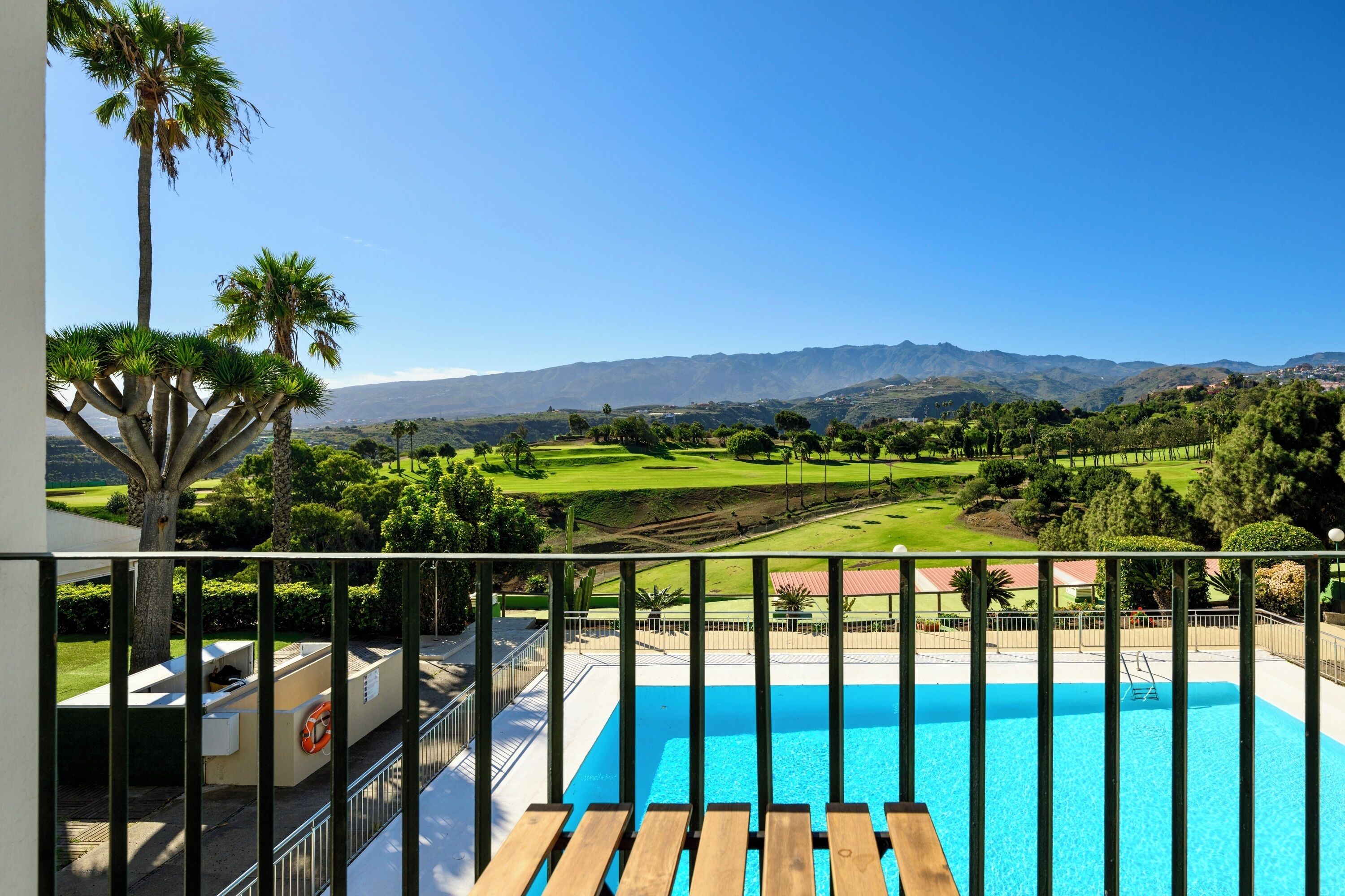 Uitzicht vanaf balkon