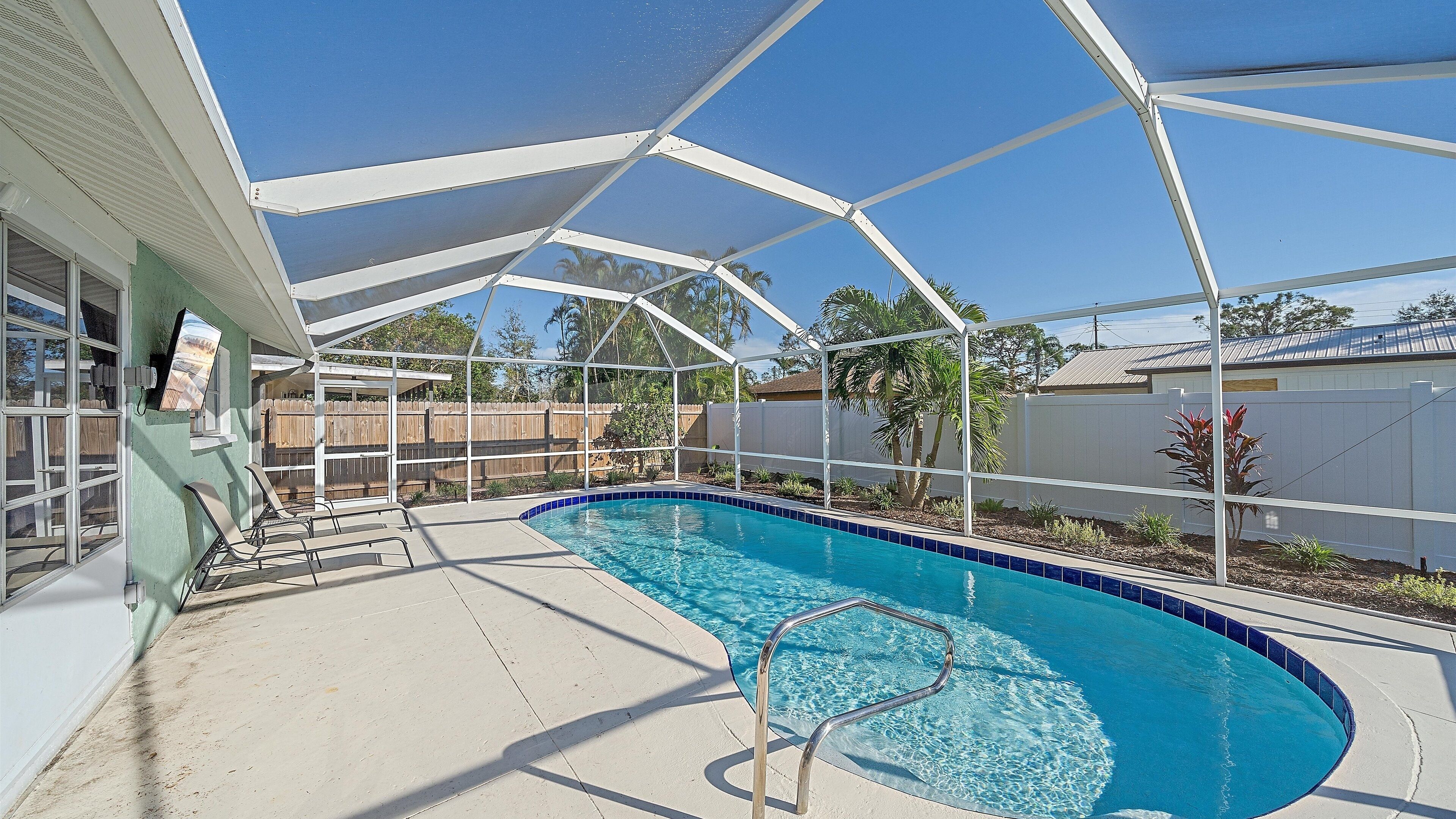 A heated pool