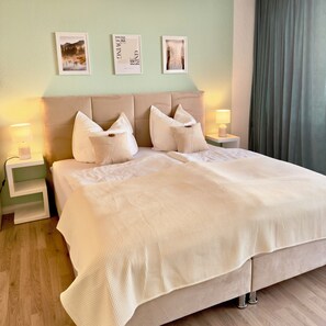 1 habitación, tabla de planchar con plancha, wifi y ropa de cama 