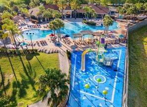 Pool - Sunshine Escape! 5BR Disney-Area Villa with South-Facing Pool (Kissimmee)