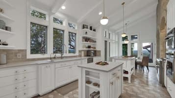 House, Multiple Beds, Pool Access, Pool View (2975 Bear Creek Rd) | Private kitchen | Coffee/tea maker