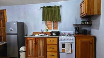 Frigorífico, horno, placa de cocina y cafetera o tetera