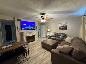 TV connectée, cheminée