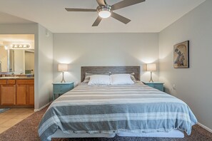 2 slaapkamers, een strijkplank/strijkijzer, wifi, beddengoed