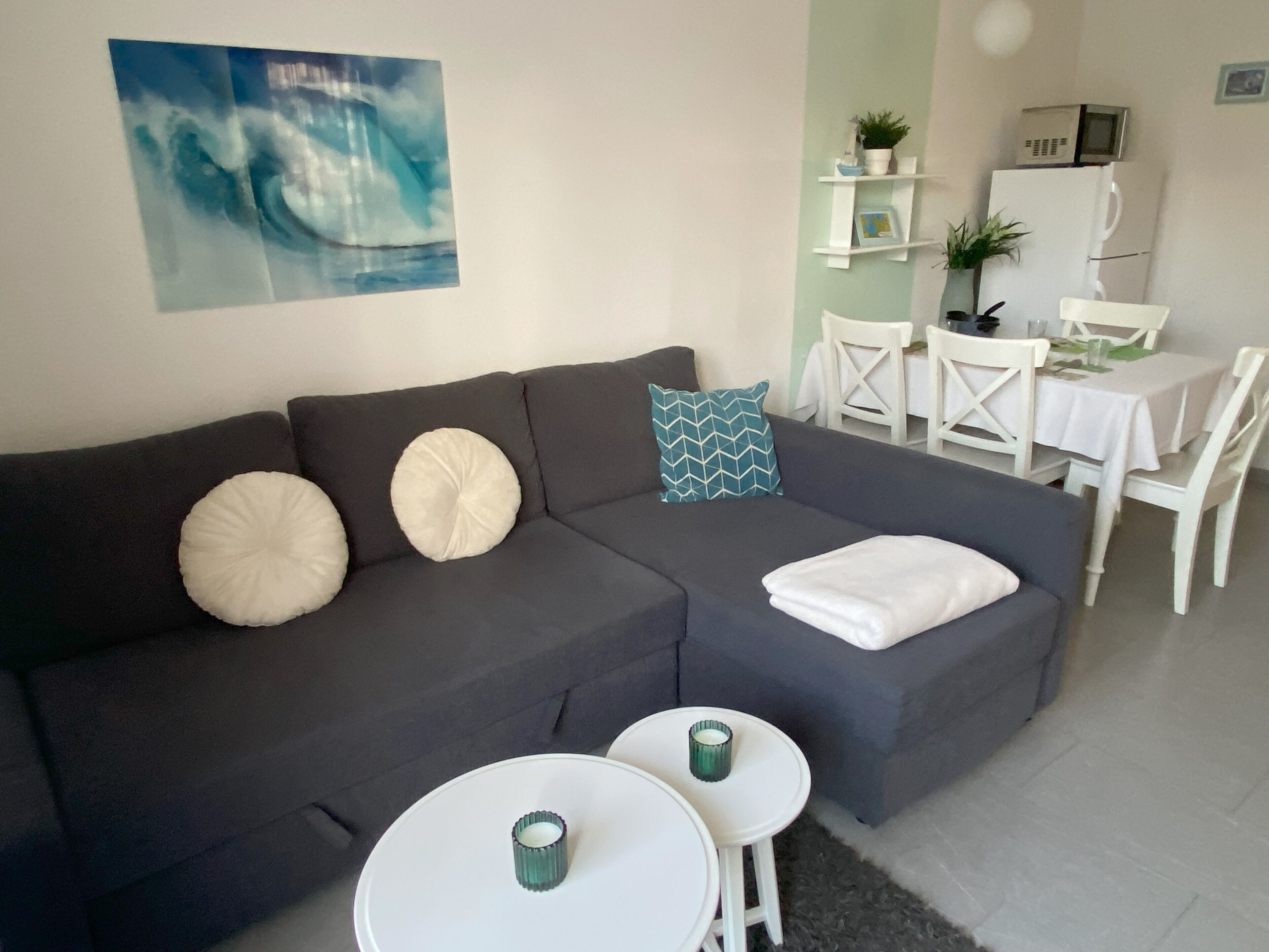 テレビ、DVD プレーヤー、テーブルサッカー台、卓球台