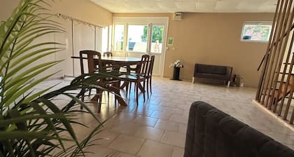 Gîte + Party room + Bedroom with private shower & toilet