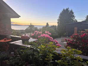 Terrace/patio - View 1-bedroom apartment in marvelous Seattle with private HotTub, A/C, sleeps 5 (Seattle)