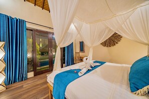 Villa, 2 Schlafzimmer, eigener Pool | 2 Schlafzimmer, Zimmersafe, Verdunkelungsvorhänge, Bügeleisen/Bügelbrett