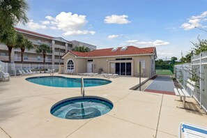 A heated pool