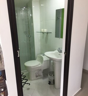 Dusche, Handtücher, Seife