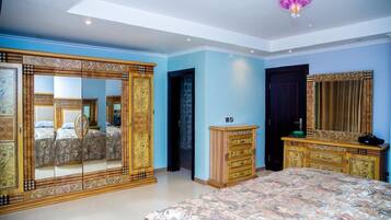 Desk, iron/ironing board