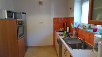 Apartment (One Bedroom Apartment with Balcony) | Private kitchen | Fridge