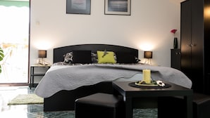 スタジオ (Studio Apartment with Balcony and Sea) | 1 室のベッドルーム、WiFi (無料)