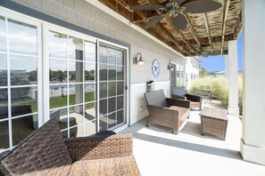 Terrace/patio - Mariners Cove 11 | Riverfront Condo w/Unrivaled Views | Heated Pool (South Haven)