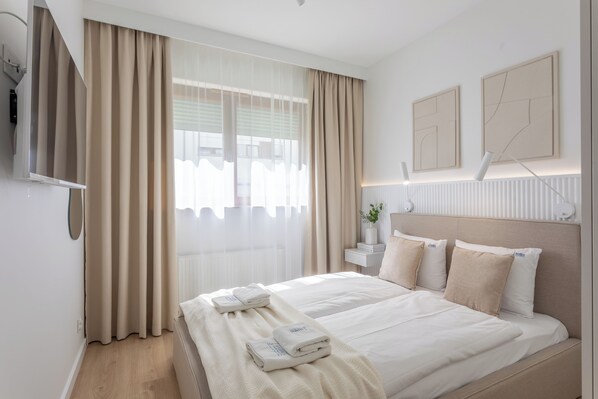 2 bedrooms, iron/ironing board, free WiFi, bed sheets - Vacation apartment by the sea, vacation on the island of Usedom, Apartment White Space II (Swinoujscie)