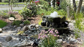 Outdoor wedding area