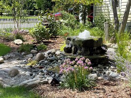 Outdoor wedding area