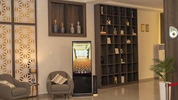 Sittområde i lobbyn