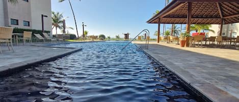 3 outdoor pools, pool umbrellas, sun loungers