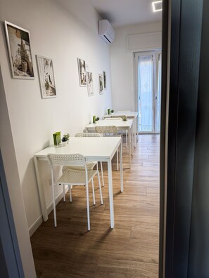 Free daily self-service breakfast 