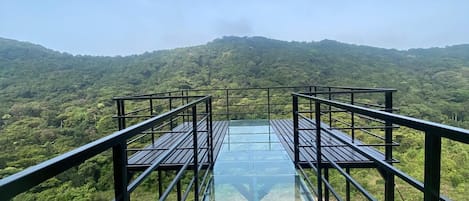 Blick von der Unterkunft