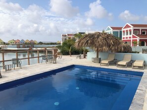 Outdoor pool - KAS COCOLOCO Lagoon – private waterfront living with resort comfort (Bonaire)