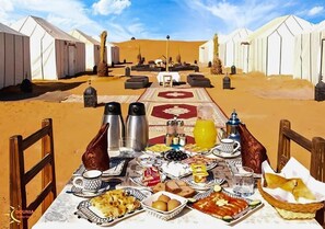 Free daily local cuisine breakfast
