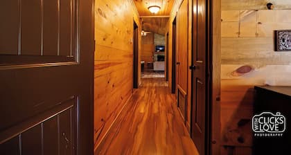 Wood Cabin in the wilderness at Bonham, Texas