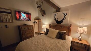 2 bedrooms, iron/ironing board, travel crib, WiFi