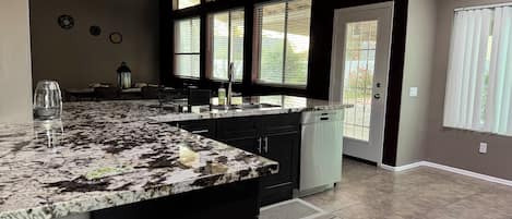 Microwave, oven, stovetop, dishwasher
